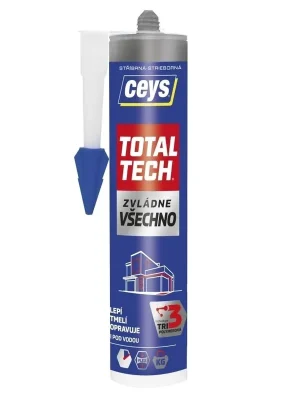 Novinka Tmel lepicí Ceys TOTAL TECH Express stříbrný 290ml 42507126