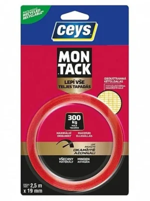Zlevněný CEYS MONTACK LEPÍ VŠE OKAMŽITĚ PÁSKA OBOUSTRANNÁ 2,5 M X 19MM 48507302