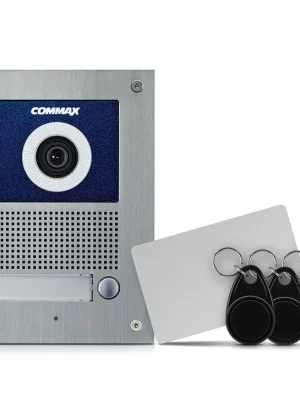 Top Prodej COMMAX DRC-41UN/RFID - dveřní stanice s kamerou, 1 tlačítko, CVBS, RFID