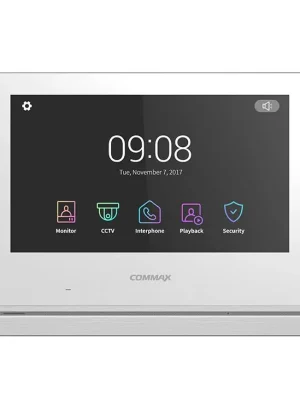 COMMAX VIDEOTELEFON CDV-1024MA BÍLÝ (17-30VDC) 10INCH FULL HD DOTYKOVÝ PAMĚŤ 0110-390 Originální