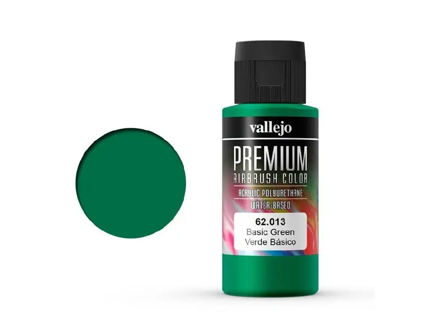 Originální Vallejo PREMIUM Color 62013 Basic Green 60ml