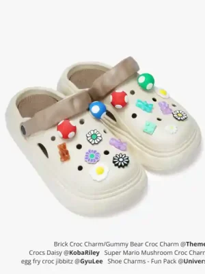 Pouze Dnes Plastic Button Ornaments For Shoe Charms